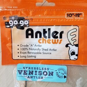 Go Go Venison Natural Antler Chew 10-12"